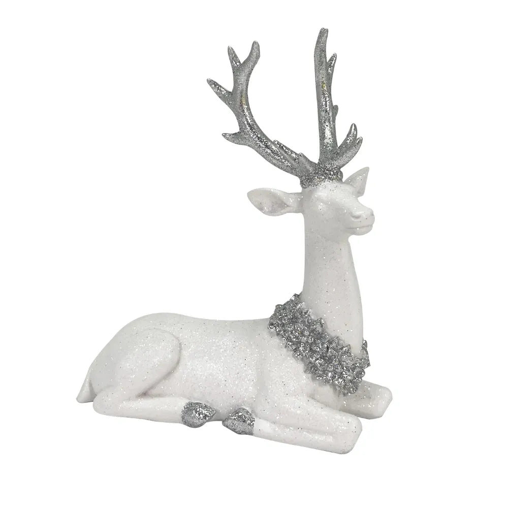 Adorno Mesa Reno Echado 20 Cm