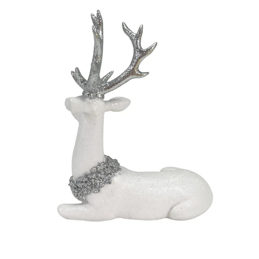 Adorno Mesa Reno Echado 20 Cm