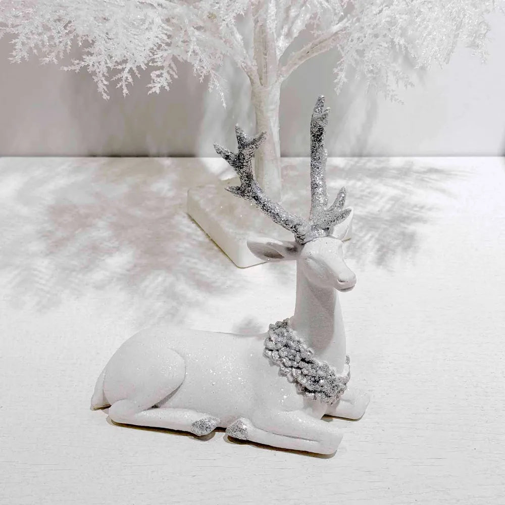 Adorno Mesa Reno Echado 20 Cm