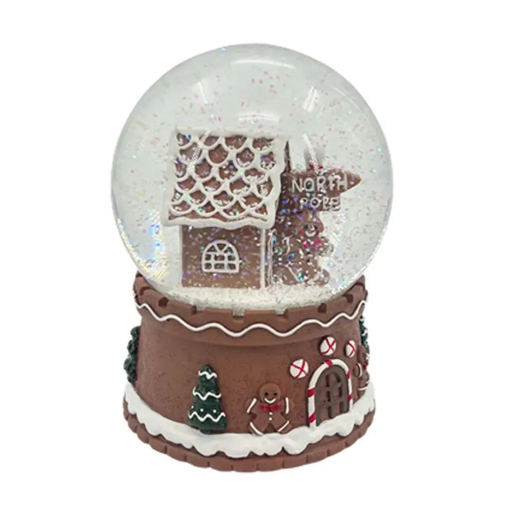Bola De Nieve Jengibre Con Musica 10 Cm