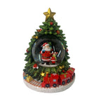 Bola De Nieve Arbol Con Musica Y Luz 10 Cm