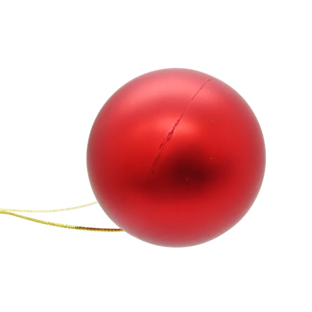 Set X35 Bolas Rojo Verde Dorado 6 Cm.