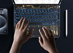 💻 Magic Keyboard Inteligente: Rotación 360° y Estilo Cyberpunk