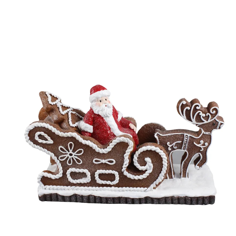 Adorno Mesa Trineo Papanoel 26 Cm.