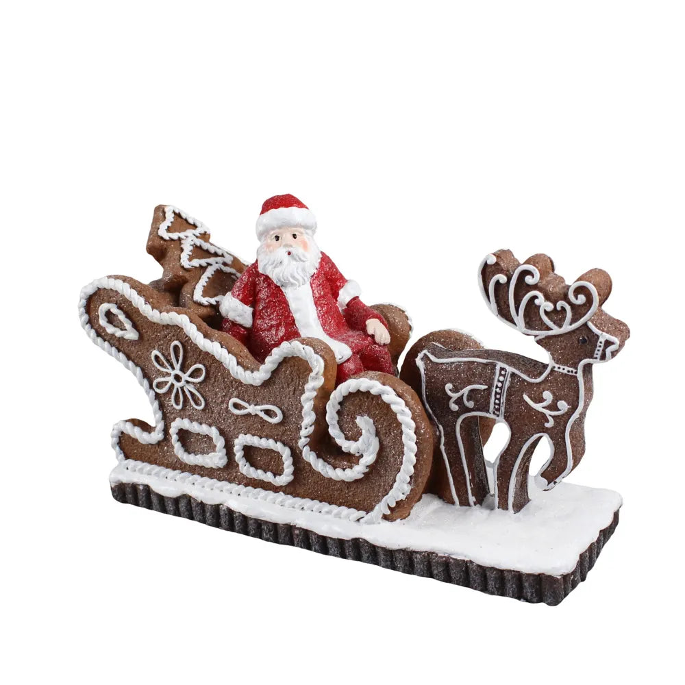 Adorno Mesa Trineo Papanoel 26 Cm.