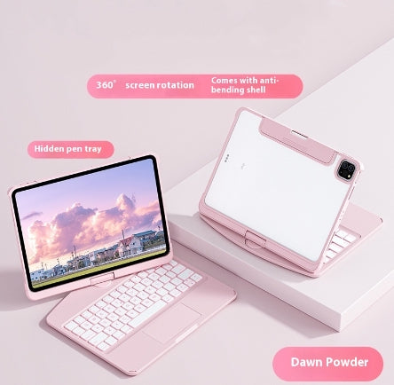 💻 Magic Keyboard Inteligente: Rotación 360° y Estilo Cyberpunk